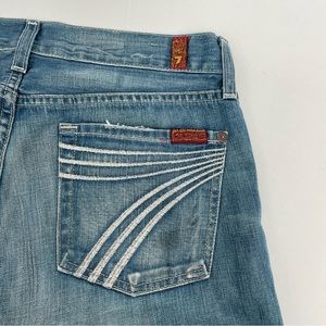 COPY - 7 for all Mankind Dojo Women Sz 28 Distressed Blue